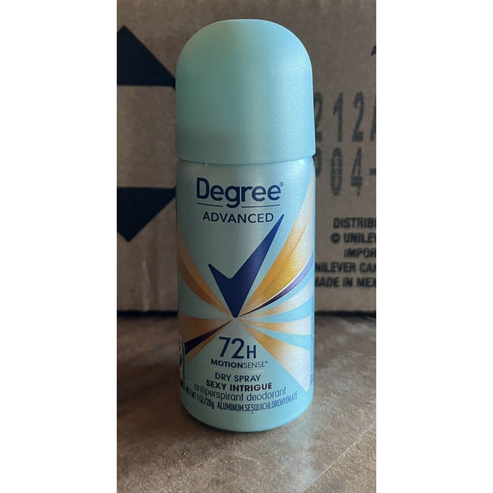24 Ea Degree Motion Sense Dry Spray 72 Hr Antiperspirant 1oz Travel Size!!!!
